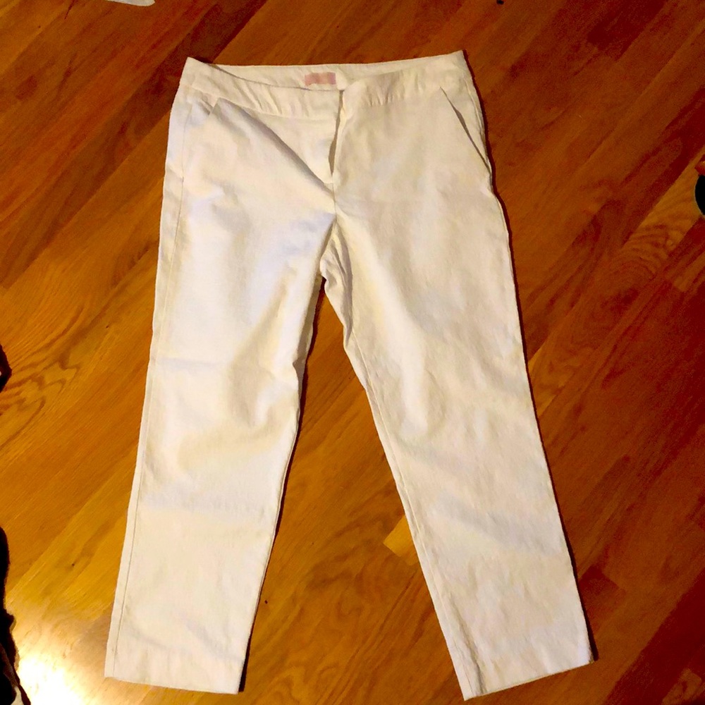 St. Topaz West ivory crop pants size 10